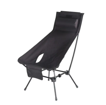 Four-Cornered Side-Perforated  High-Back Space Chair with Storage Pouch and High Pillow